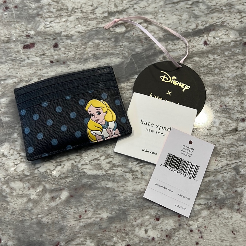 Kate Space Alice Wonderland Card Wallet